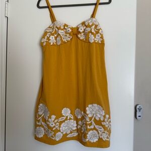 INC Sundress Yellow, Size M Petite